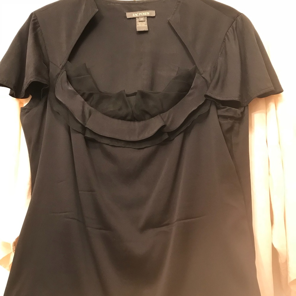 Zac Posen Black Top size 10